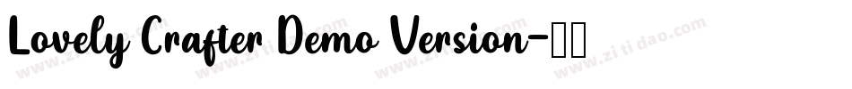 Lovely Crafter Demo Version字体转换
